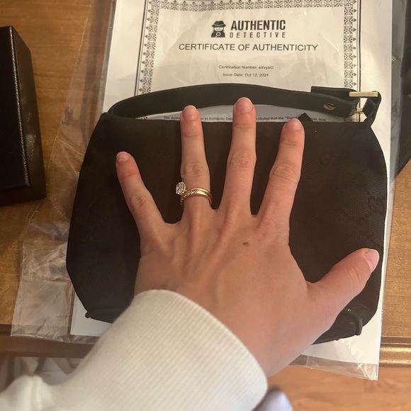 Black Gucci Mongram Mini Bag - Picture 2 of 9